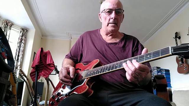 Blues in A using a Ditto looper , guitar s Gibson 339 смотреть онлайн