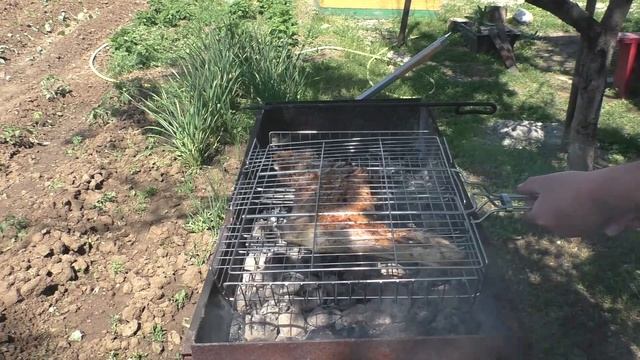 Козья лопатка с овощами!!! Тушеная в мангале на углях/собственный рецепт. смотреть онлайн