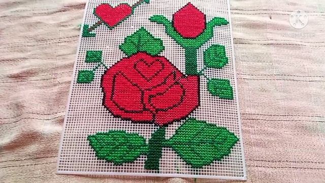 Plastic net photo 10 design on plastic canvas || net stitch design plastic net design board photo смотреть онлайн