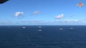 Совместное с кораблями ВМС НОАК патрулирование кораблей ВМС России в акватории Тихого океана