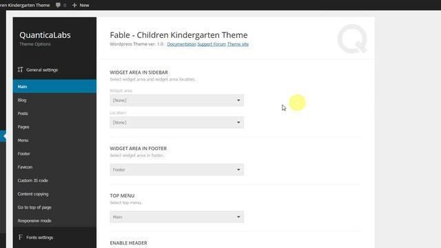 Fable - Children Kindergarten WordPress Theme: Assigning Widget Area Globally смотреть онлайн
