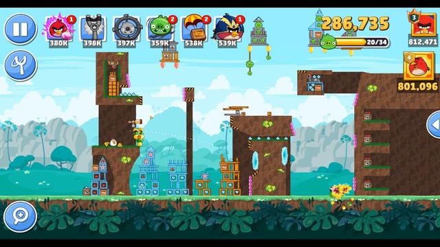 Angry Birds Friends All Levels Tournament 1192 Highscore POWER-UP walkthrough смотреть онлайн