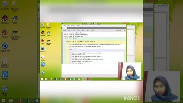 Tutorial membuat biodata dengan coding Bufferedreader смотреть онлайн