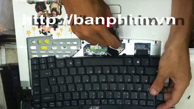 Thay tháo sửa lắp bàn phím Acer TravelMate 2400 keyboard replacement fix assembly guide смотреть онлайн