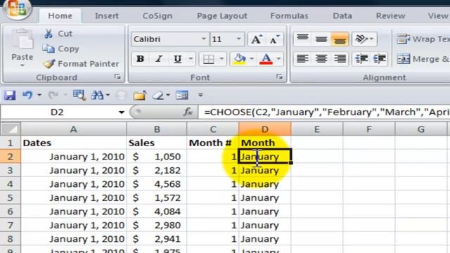 Use the Choose Function in Excel to Quickly Return a Value from a List смотреть онлайн