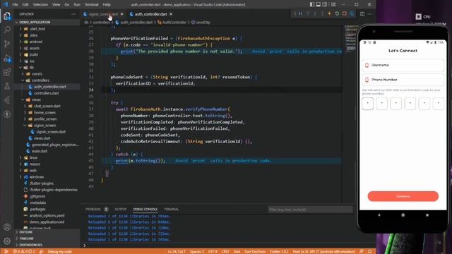 Flutter Firebase Authentication | Flutter Chat App with Firebase | Realtime Chat App | Part 4 смотреть онлайн