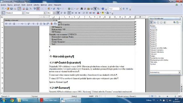 OpenOffice Writer - dlouhé dokumenty I смотреть онлайн