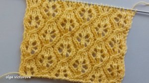 АЖУРНЫЙ УЗОР СПИЦАМИ 54 Вязание Узоры спицами