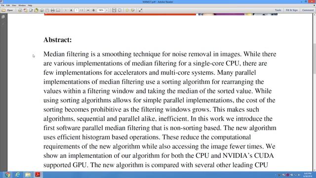 Efficient Scalable Median Filtering Using Histogram Based Operations смотреть онлайн