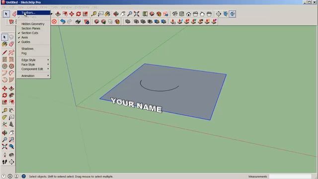 SketchUp: Bend Text with the "Shape Bender" Plugin смотреть онлайн