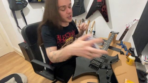 BC Rich Warlock NJ Series Restring & Setup