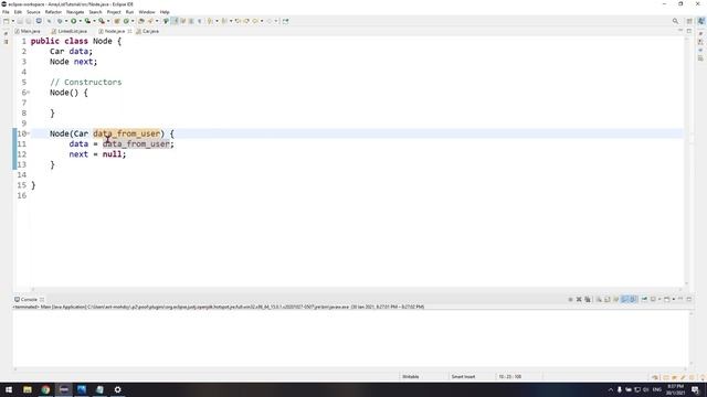 LinkedList - insertAtBack method смотреть онлайн