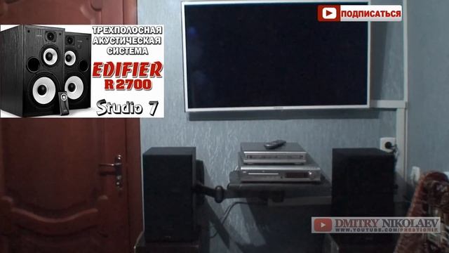 Как подключить к телевизору КОЛОНКИ - На примере акустической системы 2.0 - Edifier R2700 смотреть онлайн