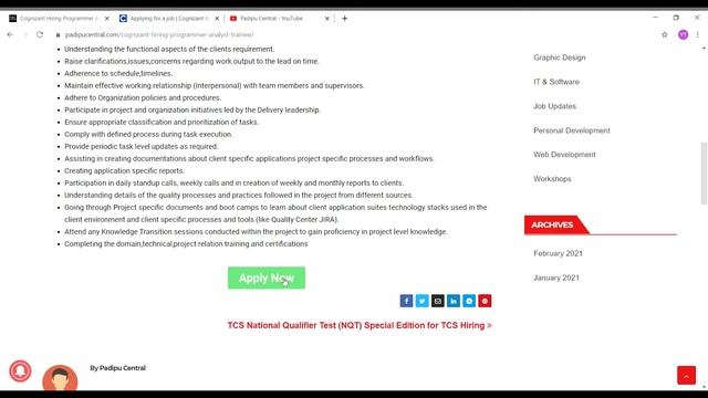 Cognizant Hiring 2021 | Programmer Analyst Trainee Role | Cognizant jobs 2021 смотреть онлайн