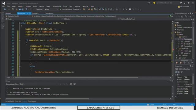 C++ Tanks vs Zombies | 05 | Live Training | Unreal Engine смотреть онлайн