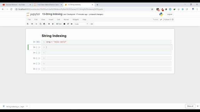 13-Python String Indexing смотреть онлайн