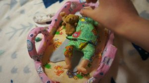 День с мини реборном 💖 Переодевалки реборна