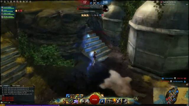 guild wars 2 engineer knockback condi pvp gameplay (german)