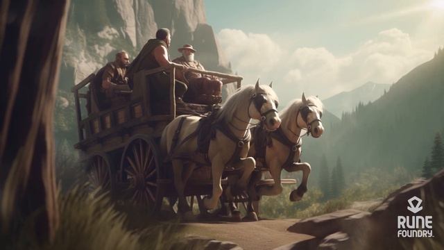 Traveling Heroes, Horse and Carriage | D&D Ambience & Music (1 Hour) смотреть онлайн