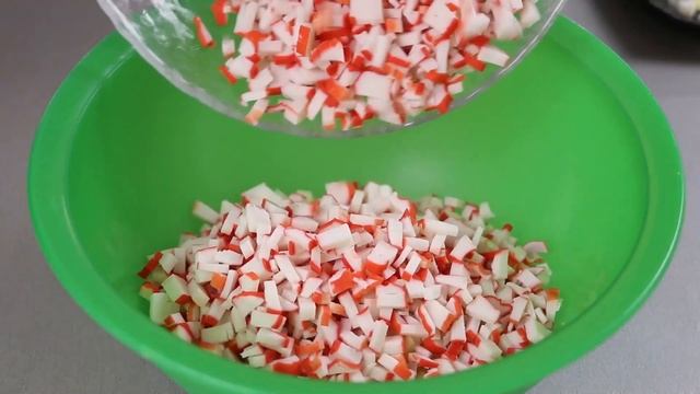 Нежный Салат с Крабовыми Палочками за 5 минут ! смотреть онлайн