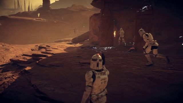 Battle of Geonosis - Clone Army vs Droid Army - STAR WARS BATTLEFRONT 2 NPC Wars смотреть онлайн