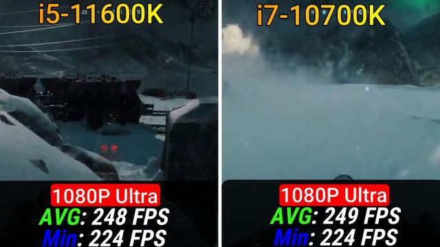 Intel core i5 11600k vs i7 10700k I Test in New Games смотреть онлайн