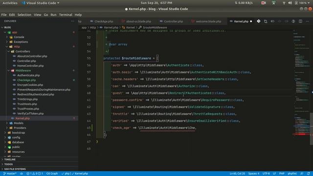 Laravel Basics - Middleware смотреть онлайн