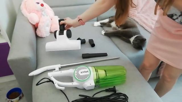 Обзор "Вертикальный пылесос Kitfort KT-523-3" смотреть онлайн