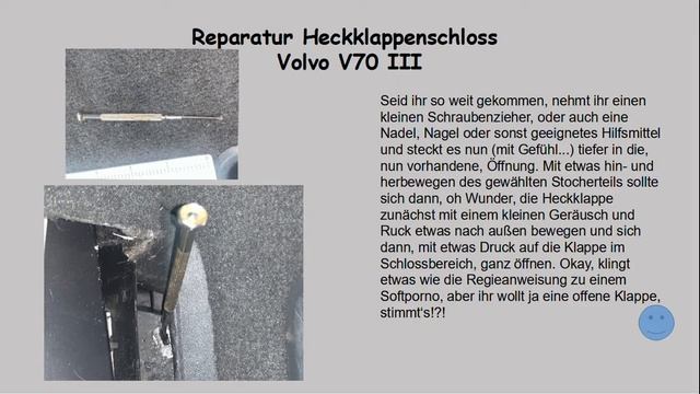 Heckklappenschloss Volvo V70 III öffnet nicht смотреть онлайн