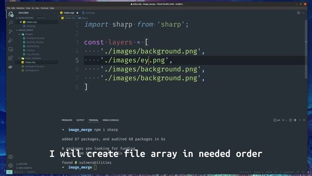 Merge images using sharp and node.js смотреть онлайн