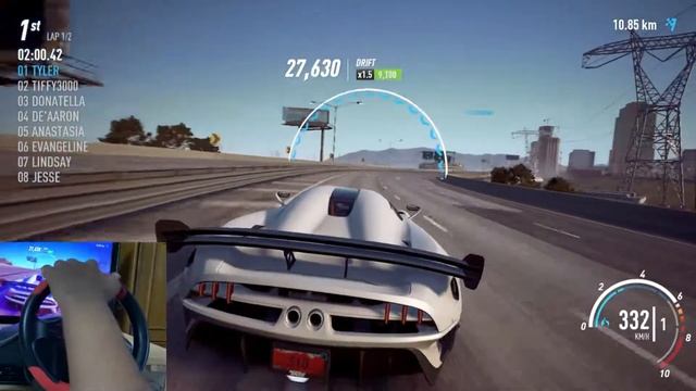 KOENIGSEGG REGERA | FERRARI STEERING WHEEL | NFS PAYBACK #fightertamil смотреть онлайн