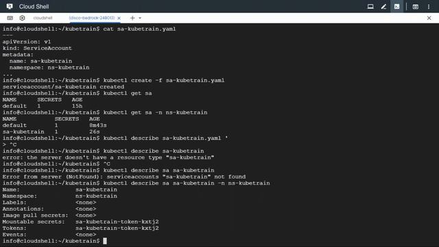 Kubernetes Service Account смотреть онлайн