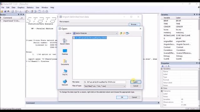 ERROR WITH VARIABLE NAMES in STATA, import of EXCEL and TEXT data sheets смотреть онлайн