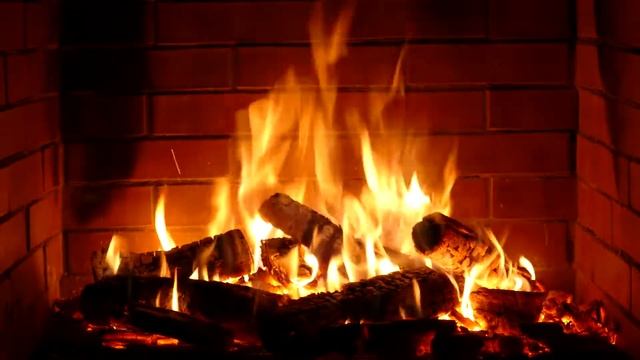 Огонь 10 часов Камин 4К | Fireplace 4k 10 Hours
