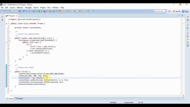 Java Swing Tutorial 3 : Layouts and adding Components смотреть онлайн