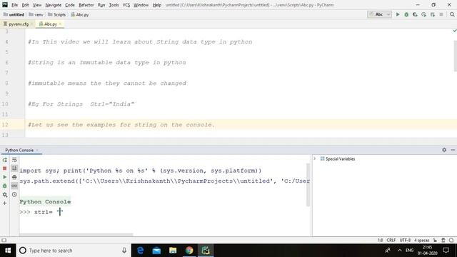 #6 Python Tutorial From Scratch | Strings смотреть онлайн