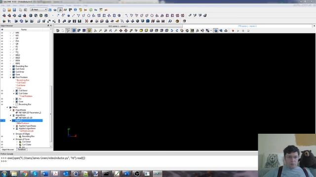 Salome - Elmer FEM - Paraview: Workflow for Magneto Dynamics 2D - Part 3 смотреть онлайн