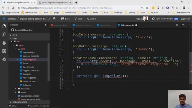 Angular Coding Session Learn Dependency Injection | Practical | 8/8 смотреть онлайн