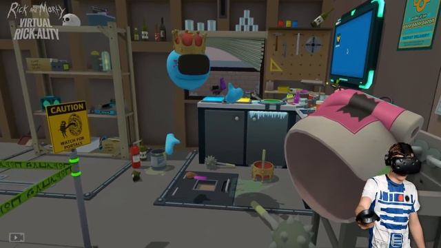 KILLING RICK WITH THE INFINITY GAUNTLET (Rick and Morty: Virtual Rick-ality Funny Gameplay) смотреть онлайн