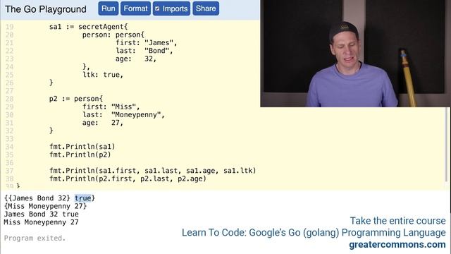 Embedded Type Golang - OOP смотреть онлайн