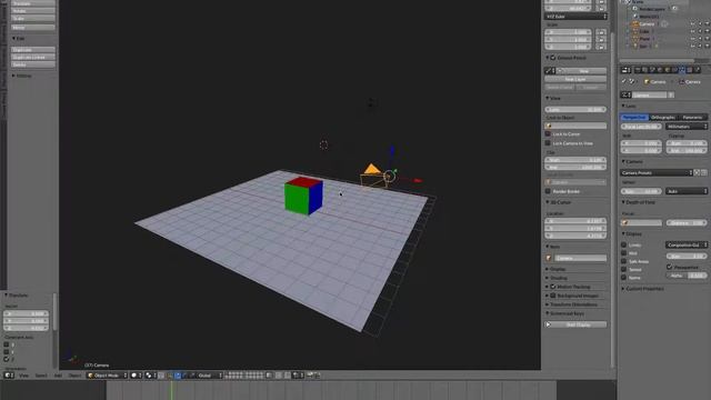 3- Blender 3D tutoriel français 2.6, 2.7, 2.8 - la camera / vue active - FR смотреть онлайн