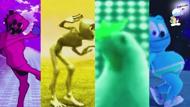 Танец Челлендж Хагги Вагги против Мишка Гумми Бер против разноцветных инопланетян против Курицы смотреть онлайн