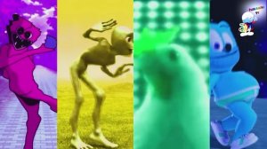 Танец Челлендж Хагги Вагги против Мишка Гумми Бер против разноцветных инопланетян против Курицы