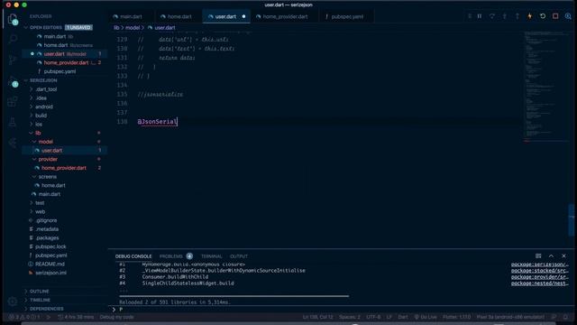 JSON serializable Flutter Dart - Part 2 смотреть онлайн