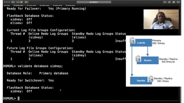 2º - Oracle Dataguard , analise de uma configuração e switchover смотреть онлайн