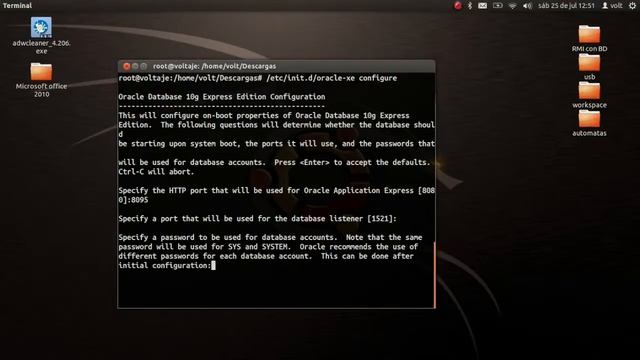 Instalar Oracle 10g xpress en ubuntu смотреть онлайн