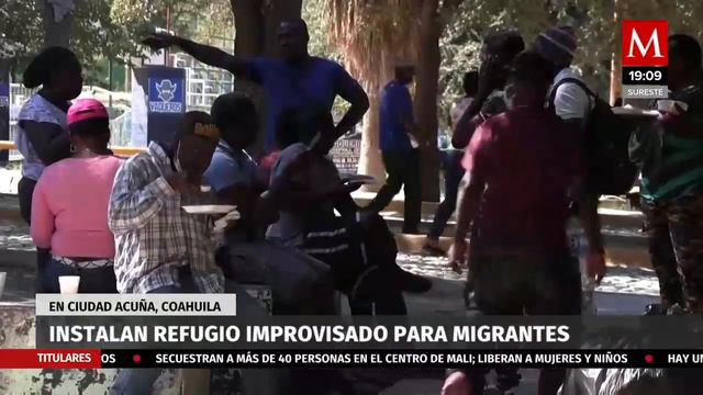 Migrantes desalojan puente internacional entre Coahuila y Texas; estarán en albergue provisional смотреть онлайн