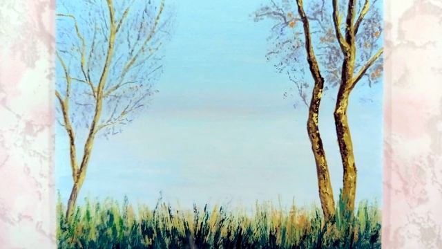 Рисование весны. Цветы крокусы. смотреть онлайн