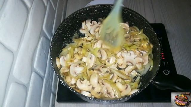 Картофельная запеканка на сковороде. смотреть онлайн