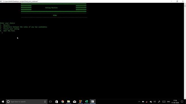 C code(project) to design a model of Electronic Voting Machine (EVM). смотреть онлайн
